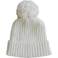 White Knit Beanie