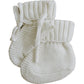 White Knit Booties