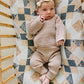 Mauve Knit Wrap Set