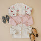 Pink Pointelle Button Down Cardigan