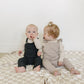 Charcoal Knit Pocket Overalls