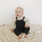 Charcoal Knit Pocket Overalls
