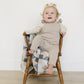 Taupe Ruffle Knit Overalls