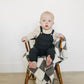 Charcoal Knit Pocket Overalls