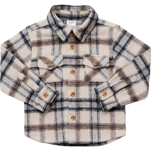 Cream Plaid Shacket