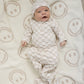 Taupe Checkered Bamboo Newborn Knot Hat