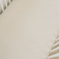 Taupe Stripe Ribbed Bamboo Stretch Crib Sheet