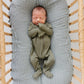 Olive Bamboo Footed Zipper