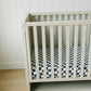 Charcoal Checkered Muslin Crib Sheet