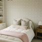Meadow Floral + Dusty Rose Twin Muslin Quilt
