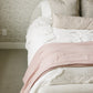 Meadow Floral + Dusty Rose Twin Muslin Quilt