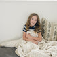 Taupe Checkered Twin Muslin Quilt