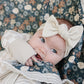 Taupe Stripe + Midnight Floral Muslin Quilt