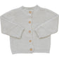 Oatmeal Knit Button Down Cardigan
