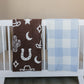Light Blue Plaid Plush Blanket