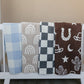 Light Blue Plaid Plush Blanket