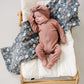 Taupe Stripe + Midnight Floral Muslin Quilt