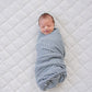 Green Stripes Muslin Swaddle Blanket