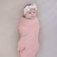 Pink Stripes Muslin Swaddle Blanket