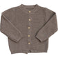 Brown Knit Button Down Cardigan