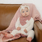 Vintage Pink Floral Classic Muslin Bib
