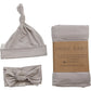Oatmeal Bamboo Hat OR Head Wrap Set