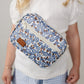 Cottage Blue Floral Fanny Pack