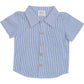 Blue Stripe Button Up Pocket Shirt