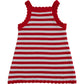 Red Stripe Knit Cover-Up Dress