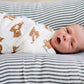 Teddy Bear Muslin Swaddle Blanket