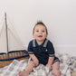 Collared Sailboat Knit Short Romper