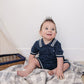 Collared Sailboat Knit Short Romper