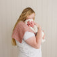 Vintage Pink Floral Muslin Burp Cloth