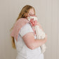 Pink Stripes Muslin Burp Cloth