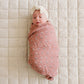 Vintage Pink Floral Muslin Swaddle Blanket