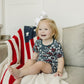 Americana Floral Ribbed Bamboo Cozy Short Set