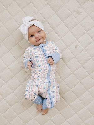 Bamboo Zip Romper | Whimsy Bloom