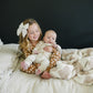Cream Bamboo Snap Long Sleeve Ribbed Bodysuit