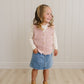 Pink Knit Button Down Vest