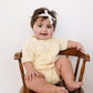 Yellow Cardigan Bloomer Set