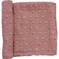 Vintage Pink Floral Muslin Swaddle Blanket