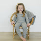 Heather Grey Ribbed Bamboo Cozy Set