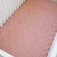 Vintage Pink Floral Muslin Crib Sheet
