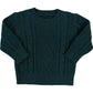 Green Cable Knit Sweater