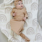Latte Ribbed Bamboo Head Wrap