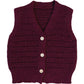 Burgundy Knit Vest