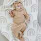 Latte Ribbed Bamboo Knot Gown