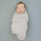 Green Stripes Muslin Crib Sheet
