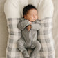 Coastal Plaid Muslin Swaddle Blanket