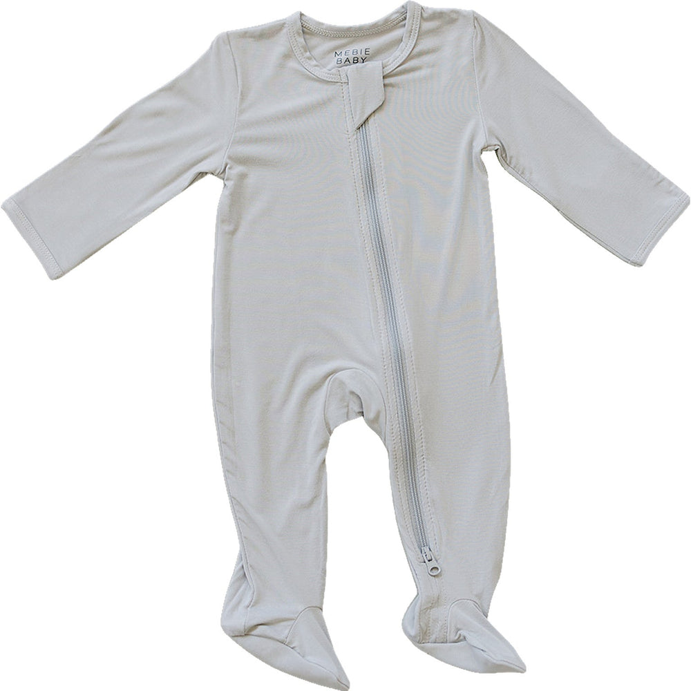 Stone Bamboo Footed Zipper